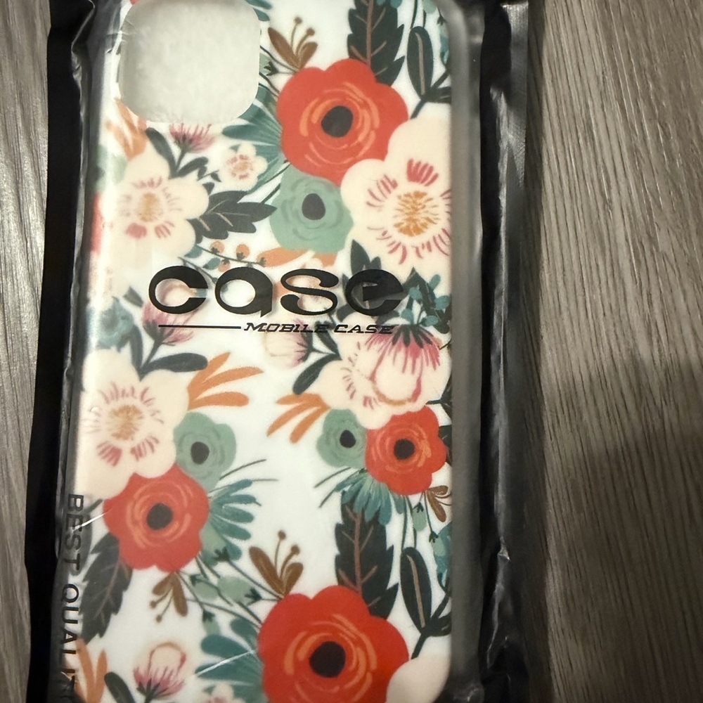 Floral Pattern Mobile Case - Multicolor